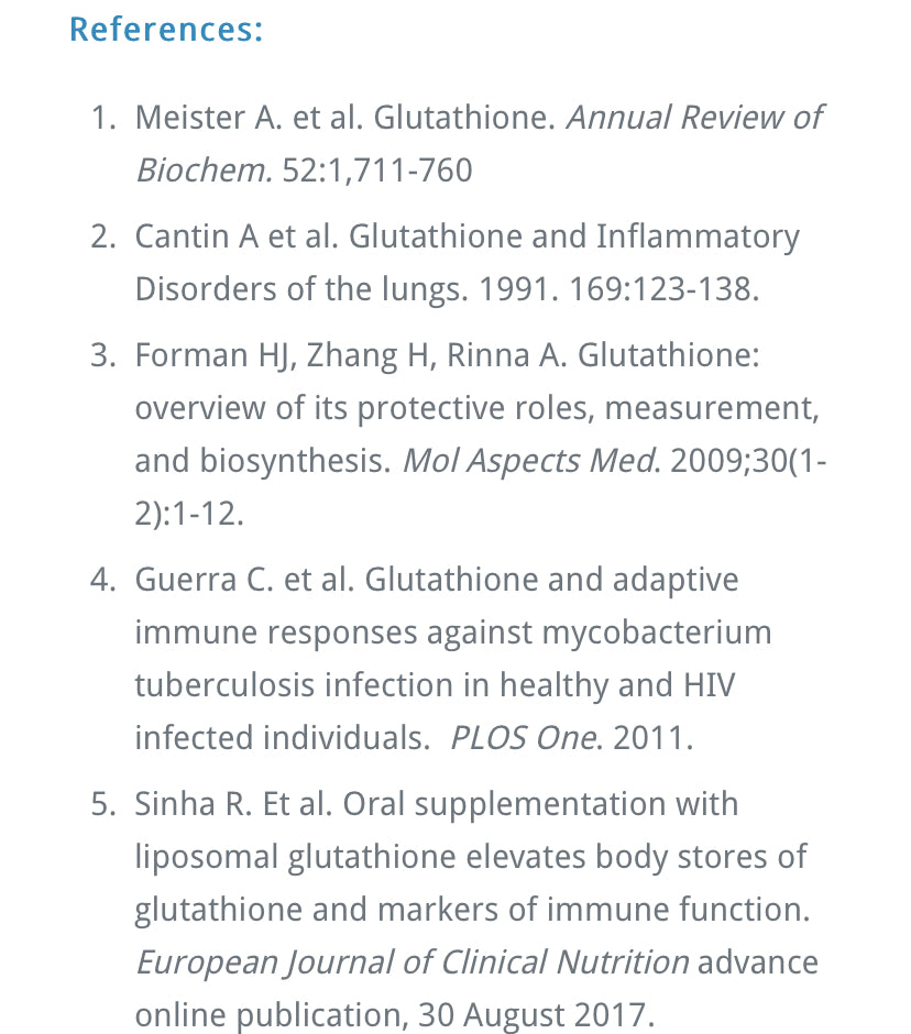 IV to Go Oral Super Nutrition Glutathione