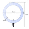 Studio 80W 18" 48cm 2700K~5500K LED Dimmable Ring Light + Camera Phone Holder Tripod