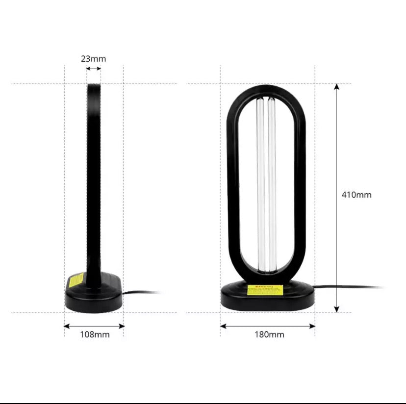 Terminator 110 V 50W Ozone UV Sterilizing Lamp Remote Timer AIR & Surfaces