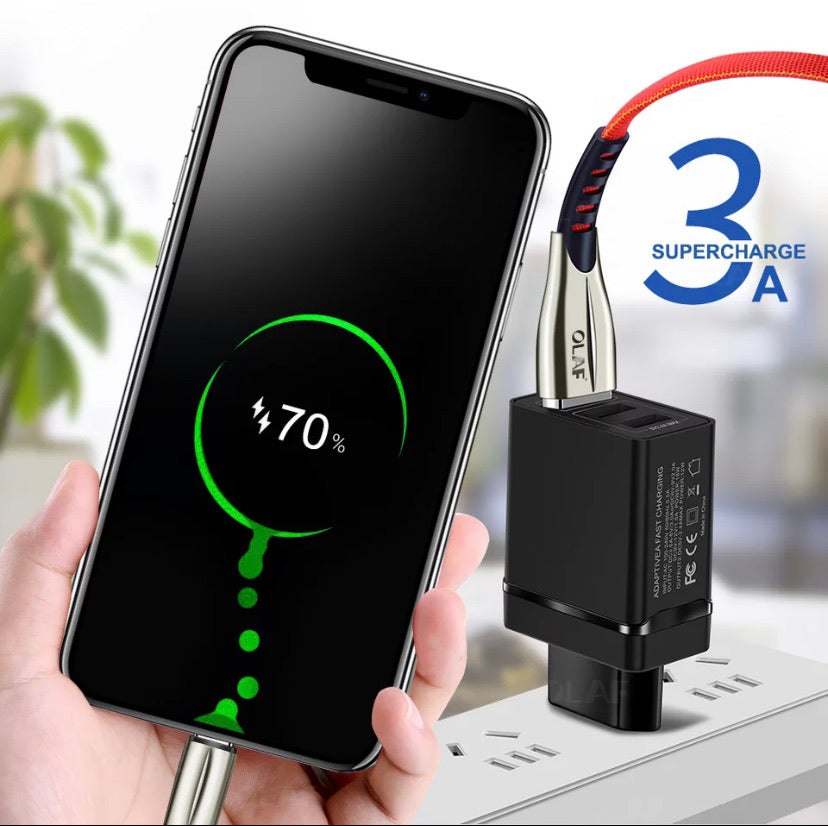 Samsung C  S9 S8 USB FAST CHARGE CORD 3 ea