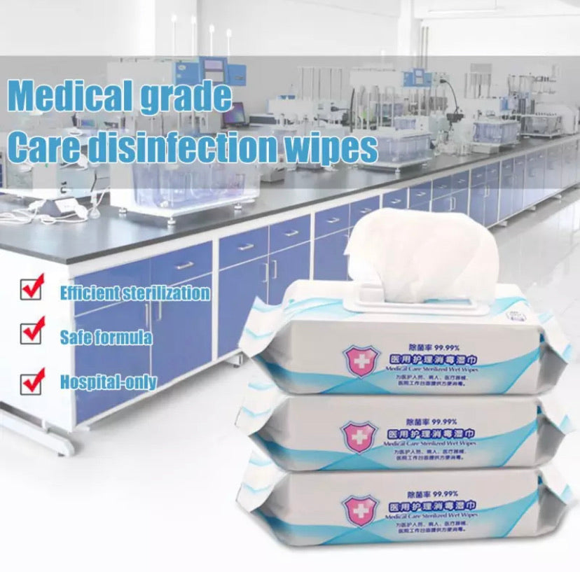 Medical Grade Disinfecting Wipes 80 per pk Ships from the USA 🇺🇸