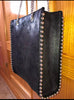 Retro Arm Candy Black Rivet Stainless Hardware Luxury Handbag