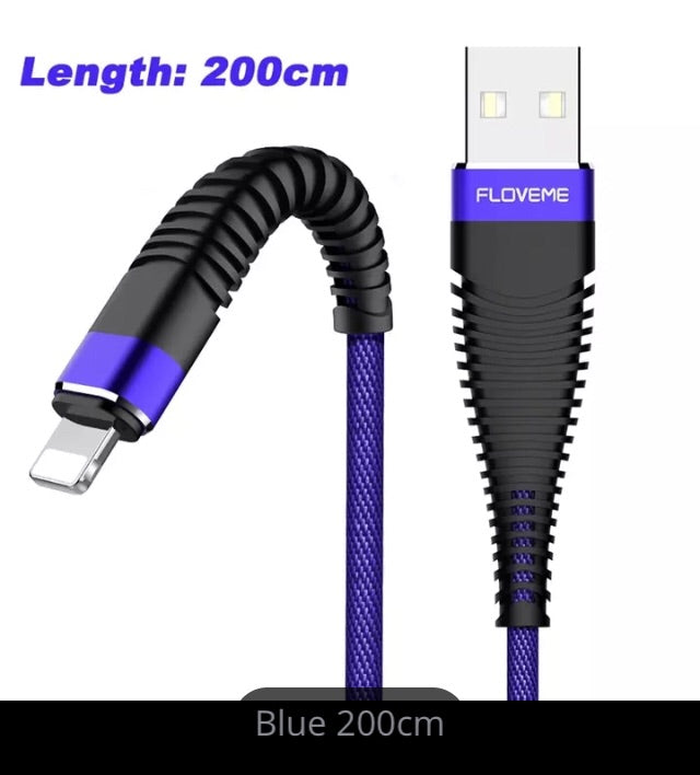 iPhone Charge Cord  6.5 ft cord protectors built in!