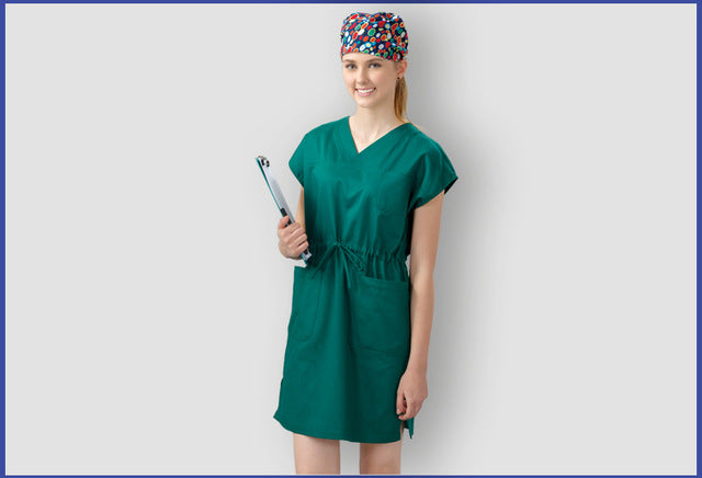 New Arrival 100% Cotton Scrub Dress Cloth Medical Female Nurse Uniform Dress Operating Room Scrub Clothes Skirt Medical Cloth