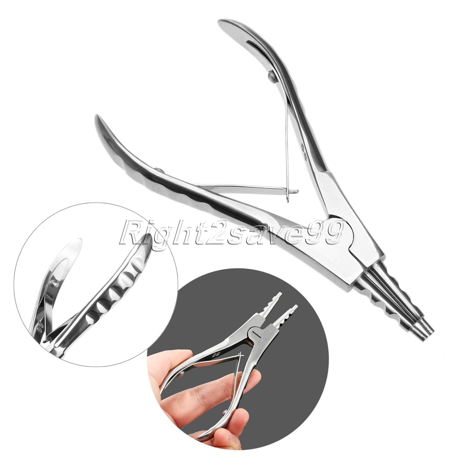 Ear Nose Lip Navel Tongue Septum Forcep Clamp Pliers Tool Surgical Ste