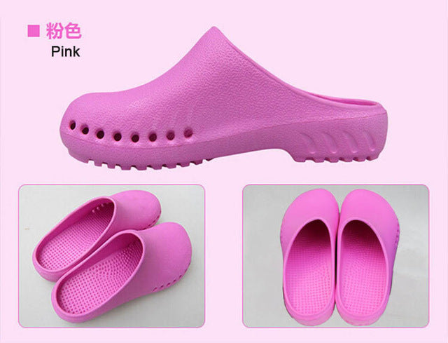 Medical Doctors Nurses Surgical Shoes  Anti-slip Protective Shoes Operating Room Lab Slippers Work Flat Shoes
