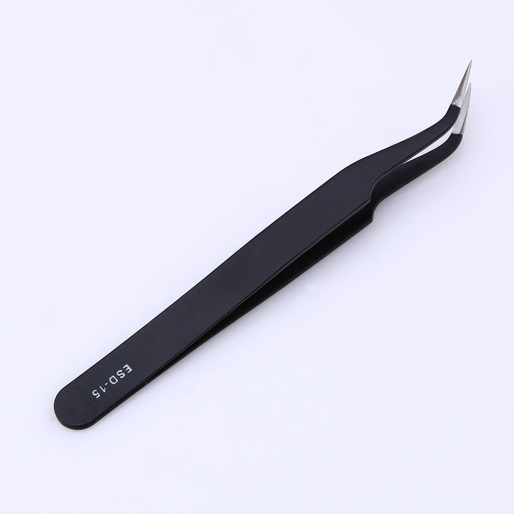 6pcs/Set Stainless Steel Anti-static Tweezers Maintenance Repair Tool Kits Anatomical Surgical Anti-Magnetic Tool