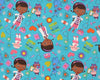 Hennar women scrub top with V neck short sleeve 100% cotton surgical scrubs top