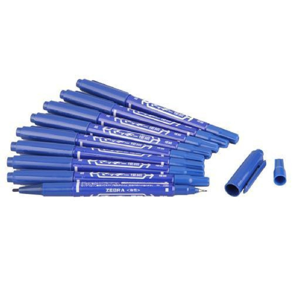 2016 new 10 Pcs Tattoo Supply Surgical Piercing Skin Marker Pen Scribe Tool Stencil Dual-Tip Fineliner Durable Blue