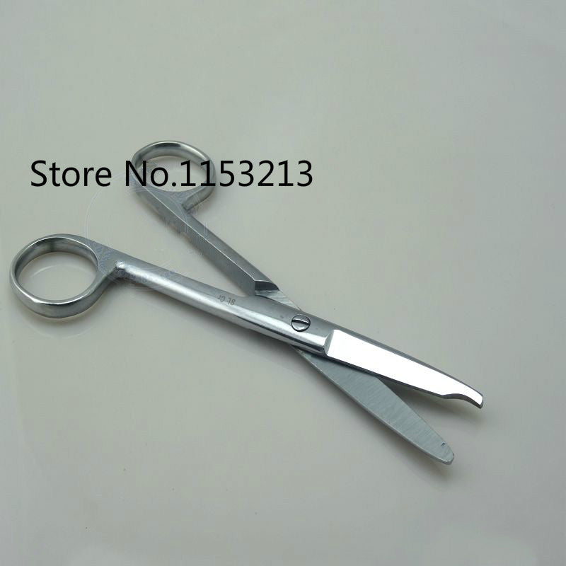 Stainless steel Surgical scissors with crescent gap Medical trimming scissors Remove the suture gap cut 14cm / 16cm