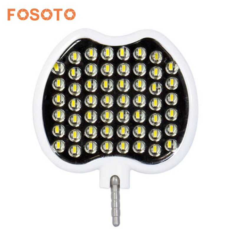 fosoto FT-54 Mini LED Video Light Warm White Light Selfie Enhancing LED Ring Light Lamp Flash For Cell Phone Table Camera