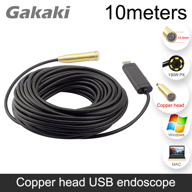 14MM Lens USB Endoscope Camera HD 720P with 4LED 15M Probe/ smart phone pictures