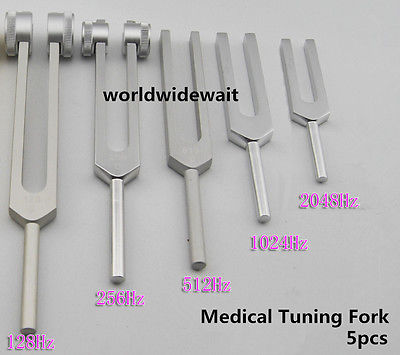 New 5pcs Medical Tuning Fork Surgical Diagnostic instruments
