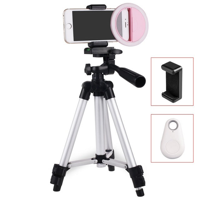 Remote Control Blue Tooth Tripod w Ring Light