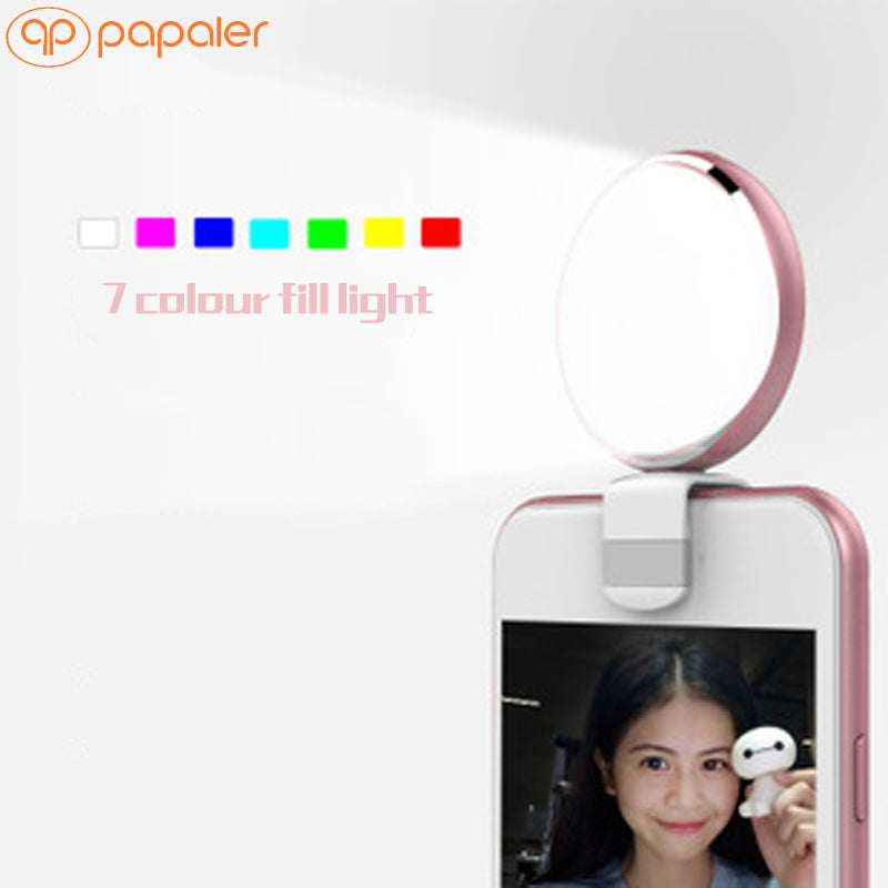 Selfie Light Rechargeable USB For Iphone Samsung Phone Flash Led Photo Aluminum Ring Light Para Celular Fotografia Usb Ring Lamp