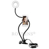 Roybens Cell Phone Holder with Selfie Ring Light for Live Stream Clip Holder Lazy Bracket Photography Ring Light For iPhone 6 7
