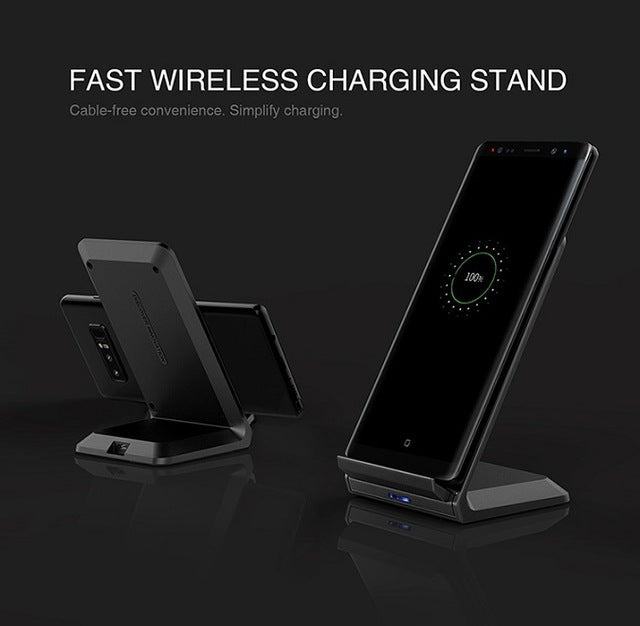 Fast Wireless Charger station for iPhone X/8/8 Plus for Samsung S8/S8