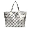 Surgical Life Laser Stainless Steel look Geometric Handbag