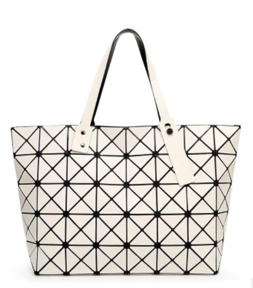 Surgical Life Laser Stainless Steel look Geometric Handbag