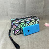 Folding Cosmetic Bag Laser  Package Clutch Bag Geometric Square Bag Cosmetic Bags