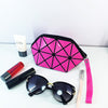 2018 New Handbags Folding Messenger Bag Women Make Up Bag Laser Diamond Bags Geometry Envelope Clutch Phone Small Bag