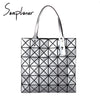 Surgical Life Laser Geometric Tote Handbag 11 colors including Stainless Steel Look