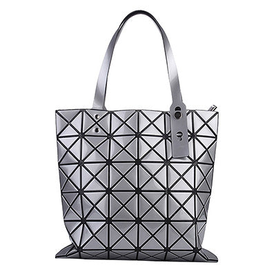 Surgical Life Laser Geometric Tote Handbag 11 colors including Stainless Steel Look