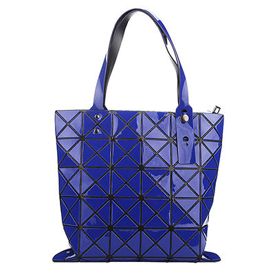 Surgical Life Laser Geometric Tote Handbag 11 colors including Stainless Steel Look