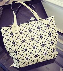 Surgical Life  Laser Geometric Handbag including Stainless Steel Look