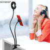 Roybens Cell Phone Holder with Selfie Ring Light for Live Stream Clip Holder Lazy Bracket Photography Ring Light For iPhone 6 7