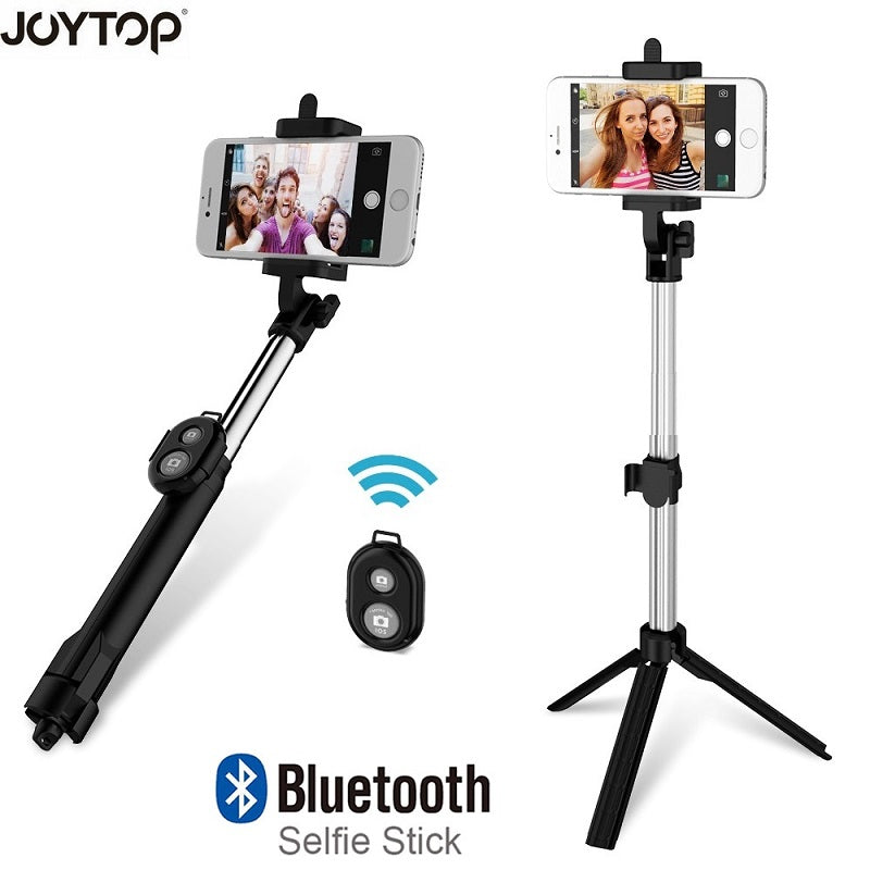 JOYTOP Tripod Monopod Selfie Stick Bluetooth With Button Pau De Palo s