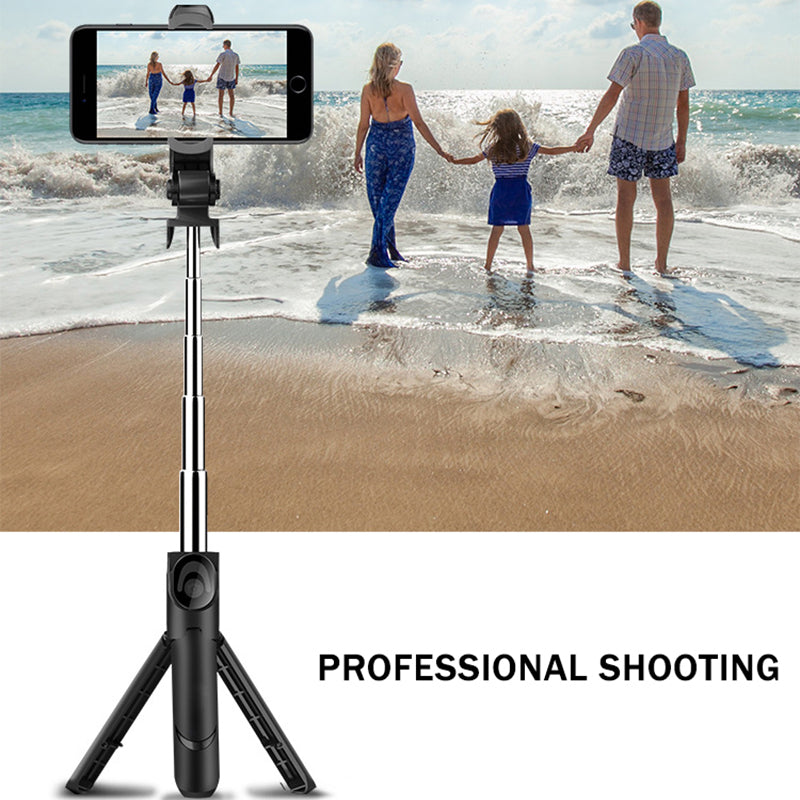 XT09 Bluetooth Selfie Stick and Tripod Bluetooth Remote Wireless 360 Degree Rotation