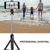 XT09 Bluetooth Selfie Stick and Tripod Bluetooth Remote Wireless 360 Degree Rotation